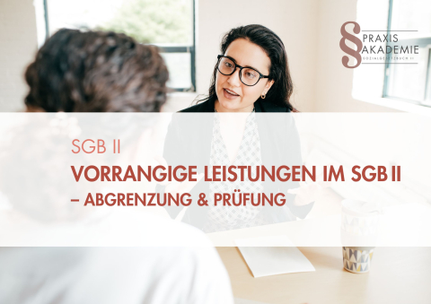 Vorrangige Leistungen im SGB II
– Rechtssicher entscheiden – Anspruch korrekt berechnen