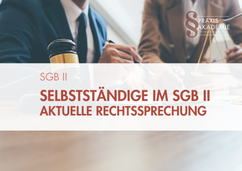 Selbstständige im SGB II – Aktuelle Rechtsprechung | INHOUSE 1-tägiges Seminar Selbstständige im SGB II – Aktuelle Rechtsprechung | INHOUSE 1-tägiges Seminar